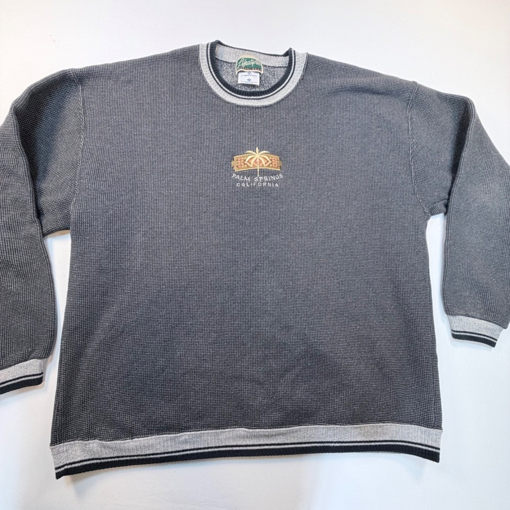 Vintage 90s Lifestyles Resortwear Palm Springs Sweatshirt XL USA Embroidered